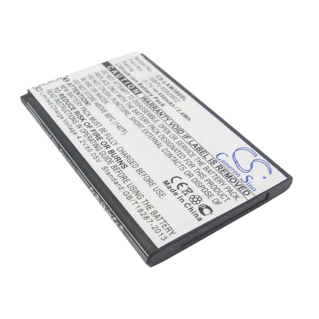 Batterij voor mobiele telefoon LG CS-LKM380SL