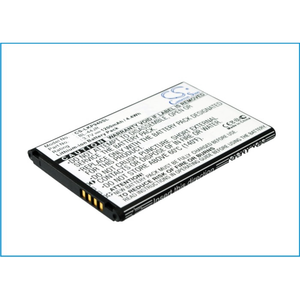 Batterij voor mobiele telefoon LG CS-LKP940SL