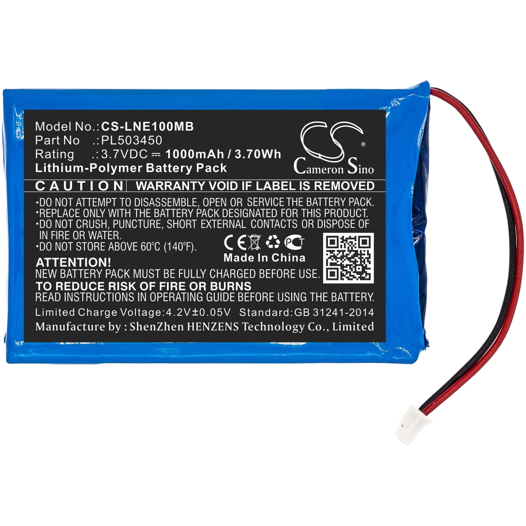 Batterijen Batterij voor draadloze headset CS-LNE100MB