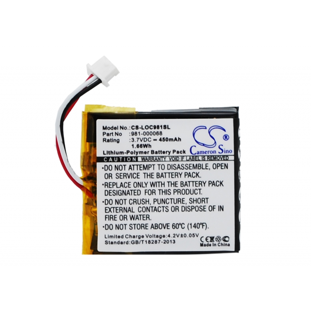Batterij voor draadloze headset Logitech 981-000069 (CS-LOC981SL)