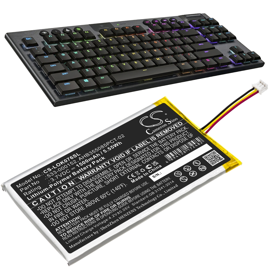 Batterij voor toetsenbord Logitech CS-LOK076SL