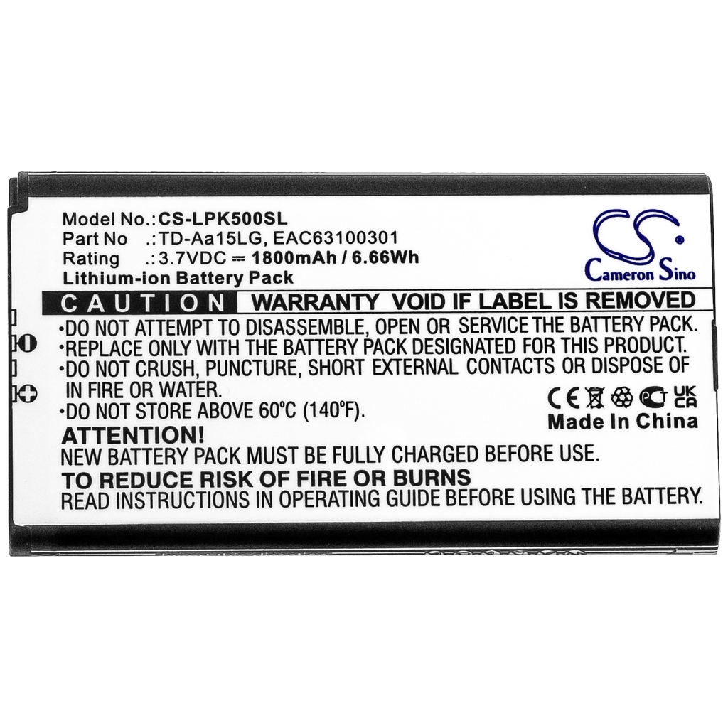 Luidspreker Batterij Lg NP5558MC (CS-LPK500SL)