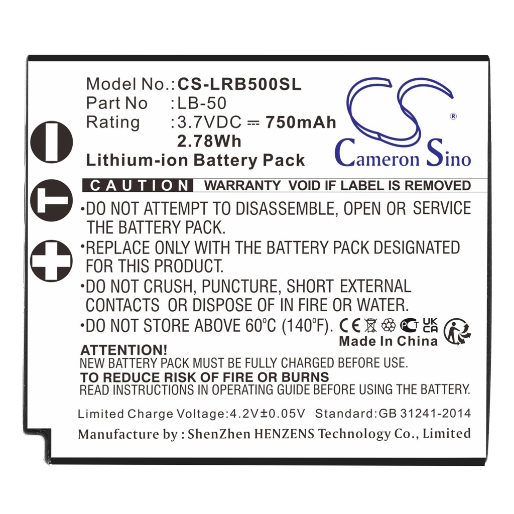 Batterijen Audio device batteries CS-LRB500SL