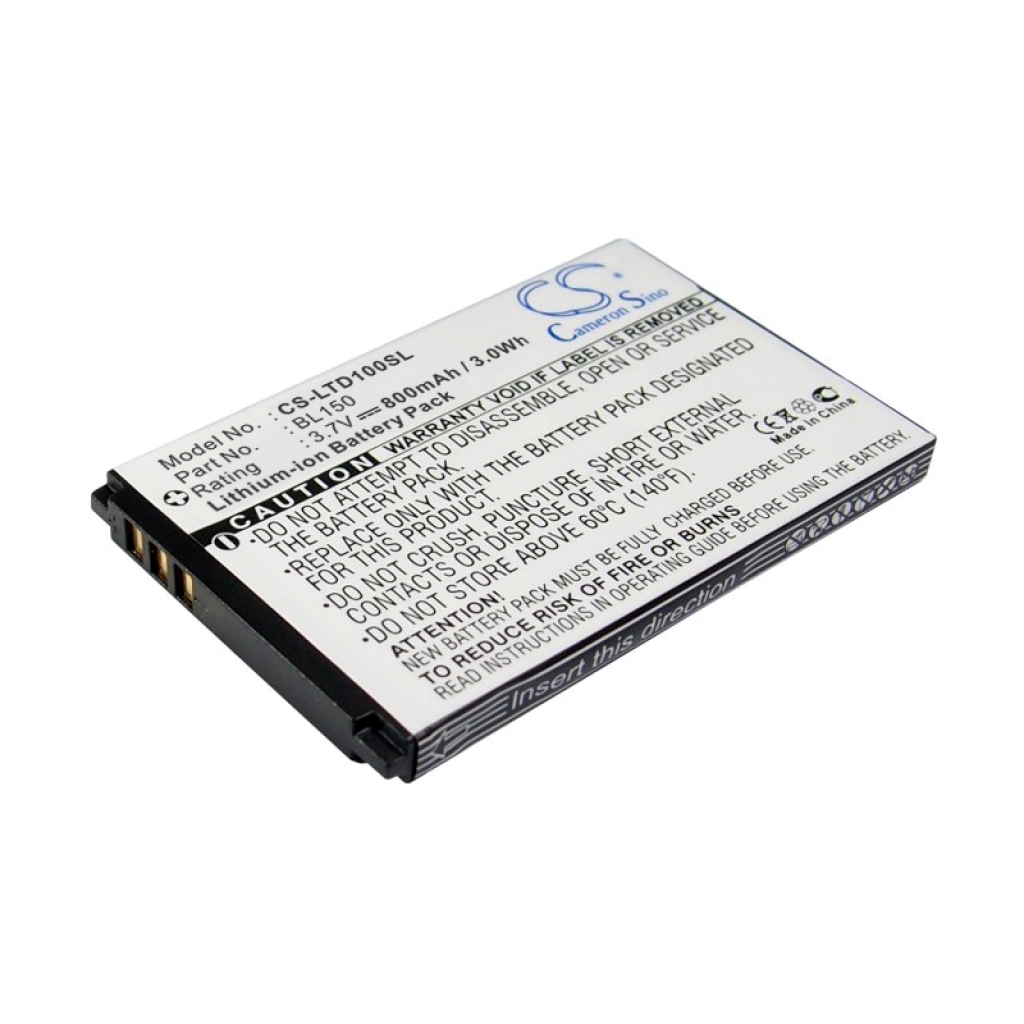 Batterij voor mobiele telefoon Lenovo CS-LTD100SL