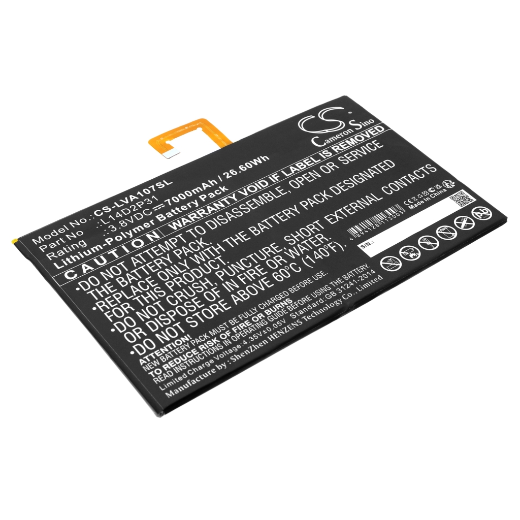 Tablet batterijen Lenovo CS-LVA107SL