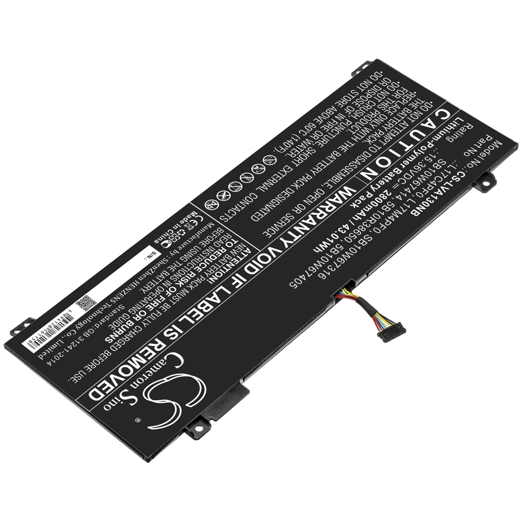 Notebook batterij Lenovo CS-LVA130NB