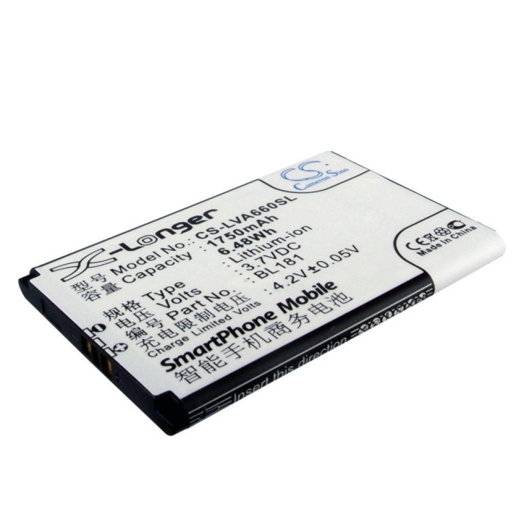 Batterij voor mobiele telefoon Lenovo CS-LVA660SL