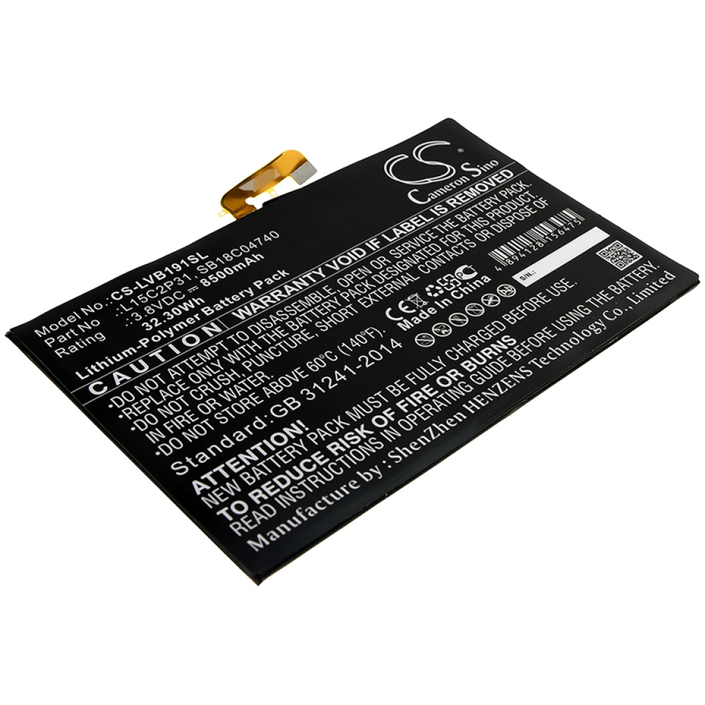 Tablet batterijen Lenovo CS-LVB191SL