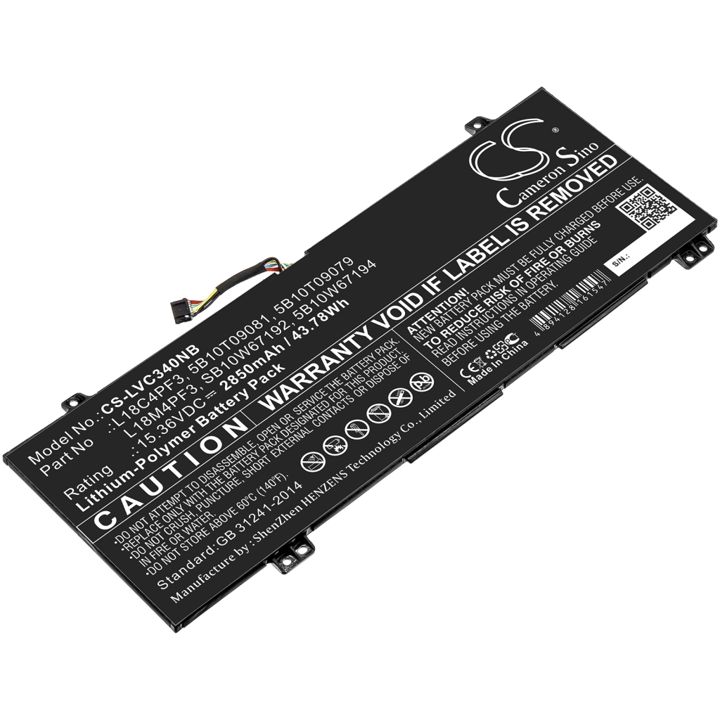 Notebook batterij Lenovo CS-LVC340NB