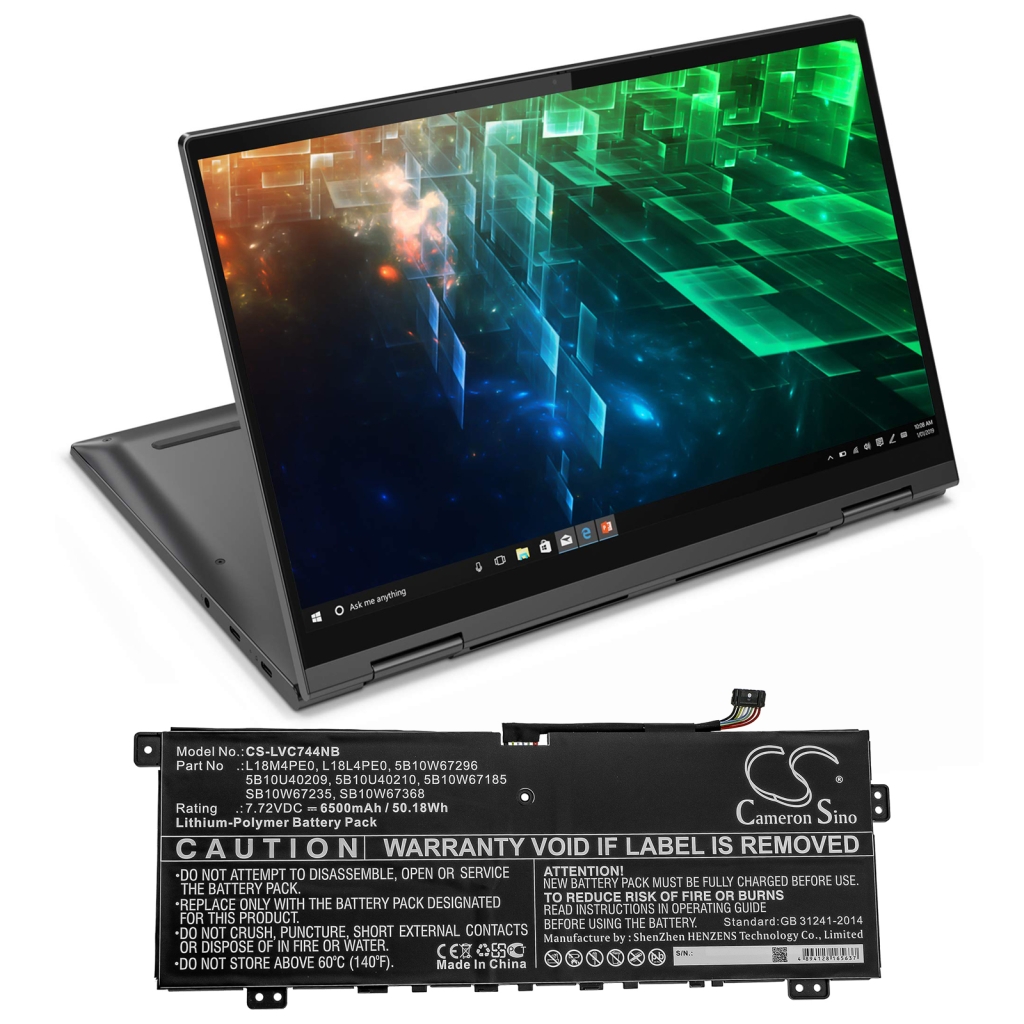 Notebook batterij Lenovo CS-LVC744NB