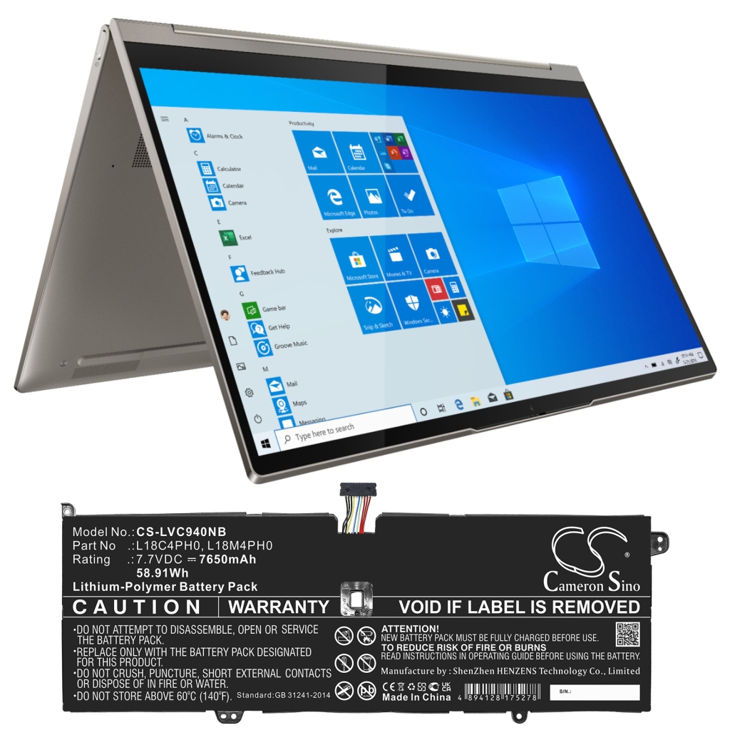 Notebook batterij Lenovo CS-LVC940NB