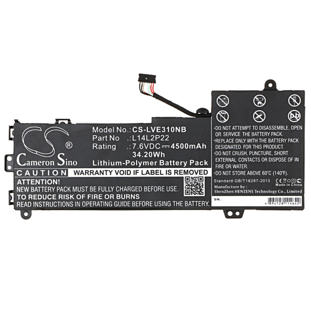 Notebook batterij Lenovo CS-LVE310NB