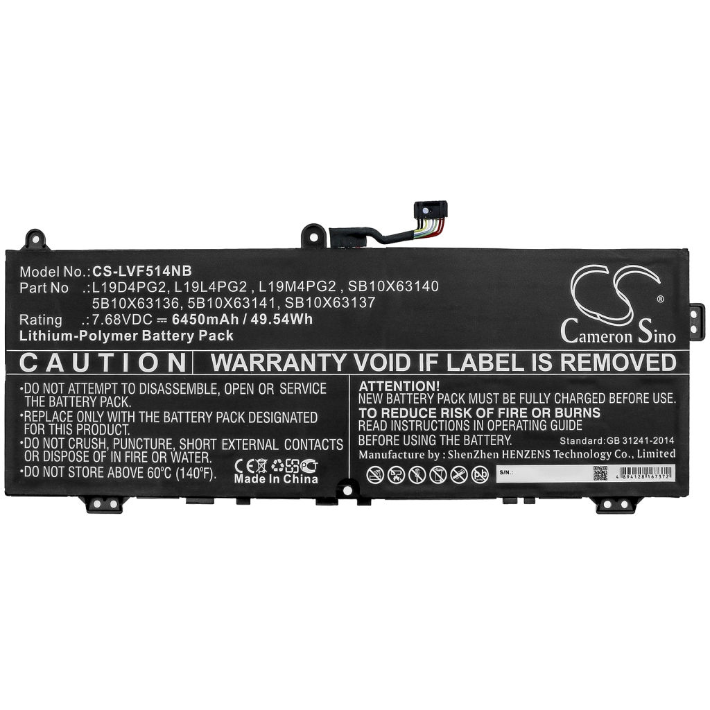 Notebook batterij Lenovo CS-LVF514NB