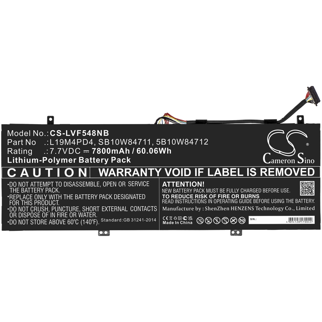 Batterijen Vervangt 5B10W84712