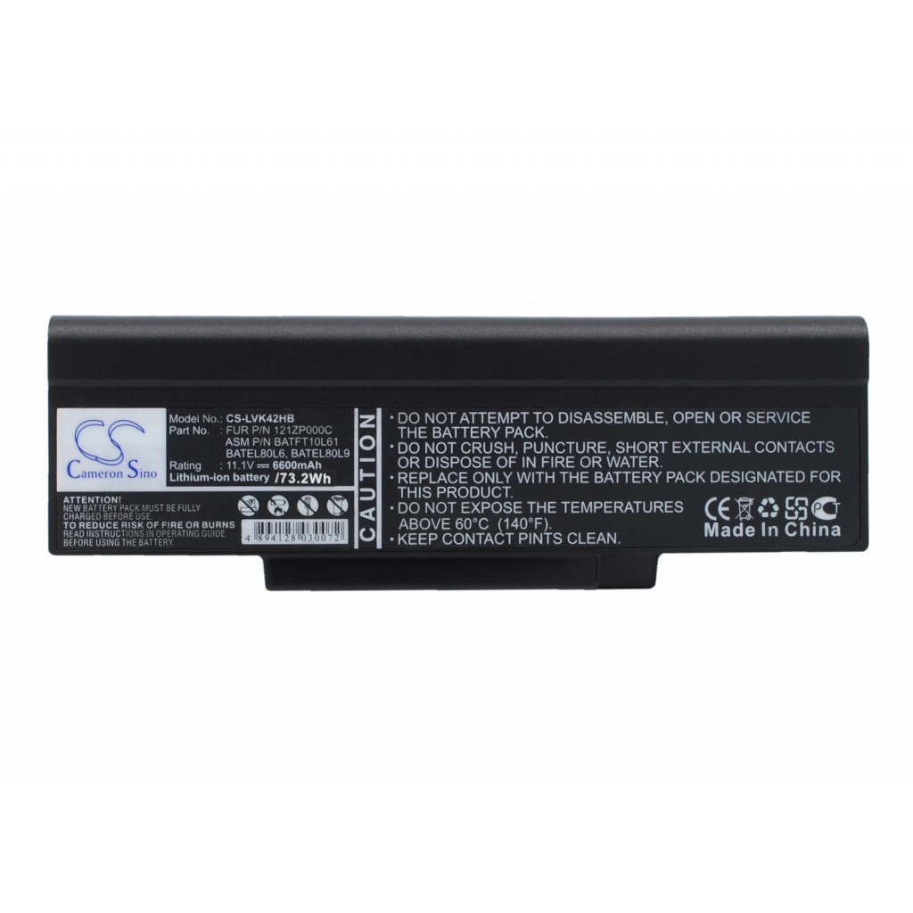 Notebook batterij GreatWall CS-LVK42NB