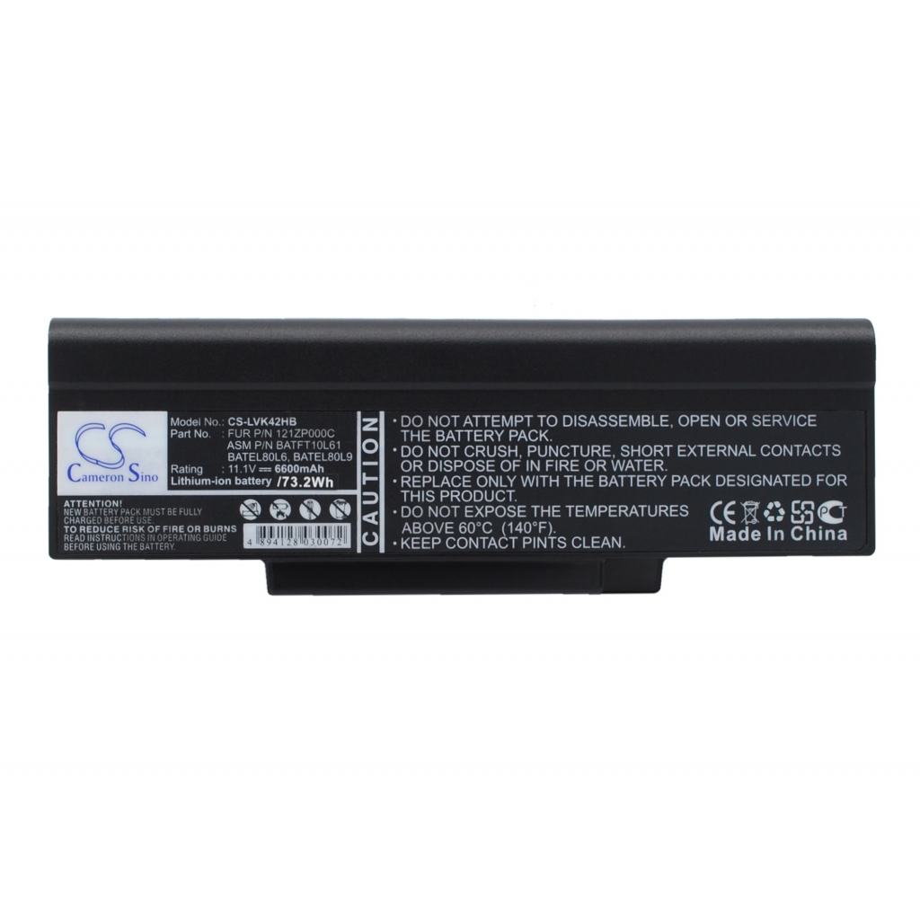 Notebook batterij Gigabyte CS-LVK42NB