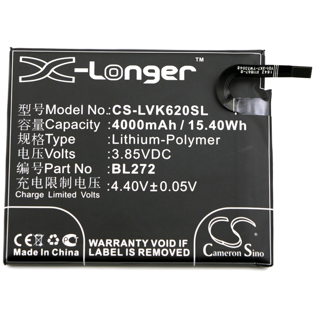 Batterij voor mobiele telefoon Lenovo CS-LVK620SL