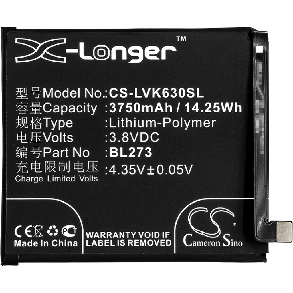 Batterij voor mobiele telefoon Lenovo CS-LVK630SL