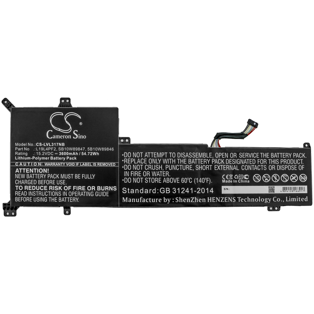 Batterijen Vervangt 5B10W89846