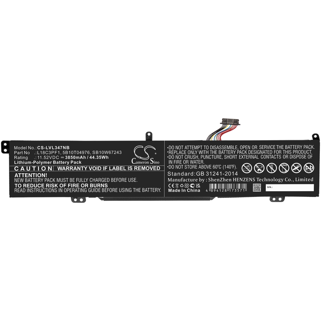 Notebook batterij Lenovo CS-LVL347NB