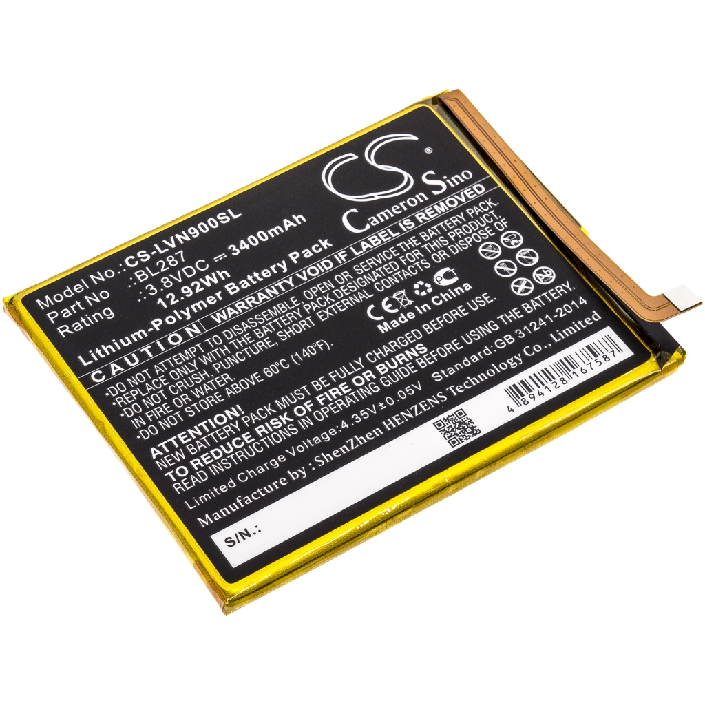 Batterij voor mobiele telefoon Lenovo CS-LVN900SL