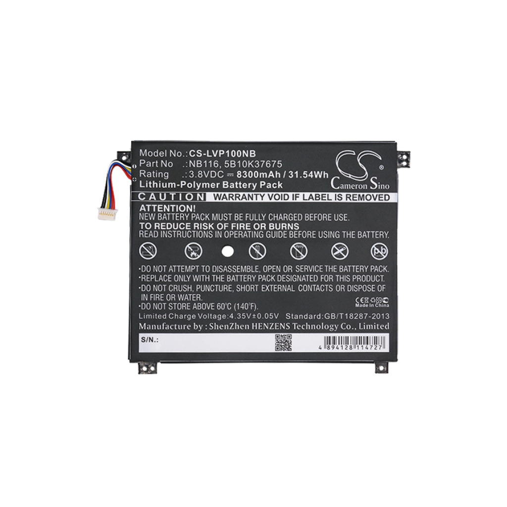 Notebook batterij Lenovo CS-LVP100NB