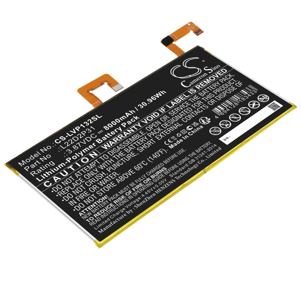 Tablet batterijen Lenovo CS-LVP132SL