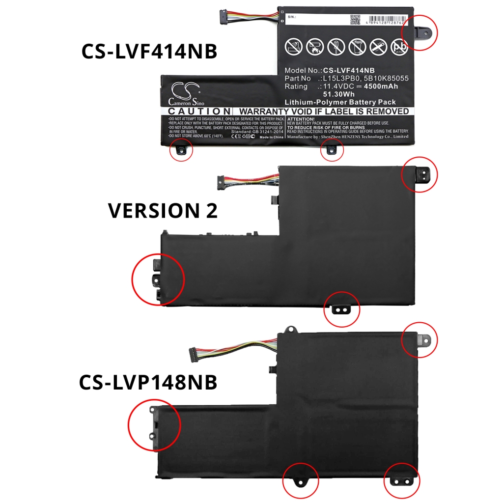 Batterijen Vervangt L15M3PB0