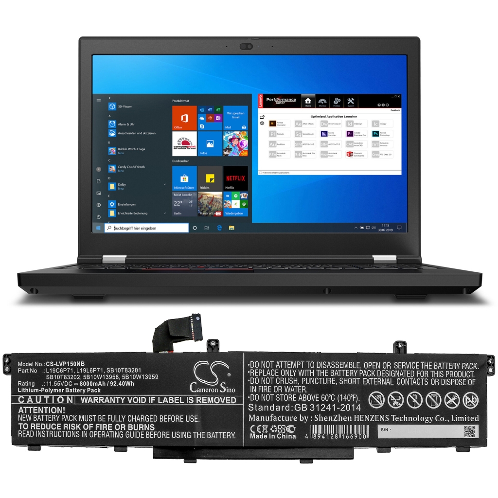 Lenovo ThinkPad P15 Gen 1 20SUS2SU1C