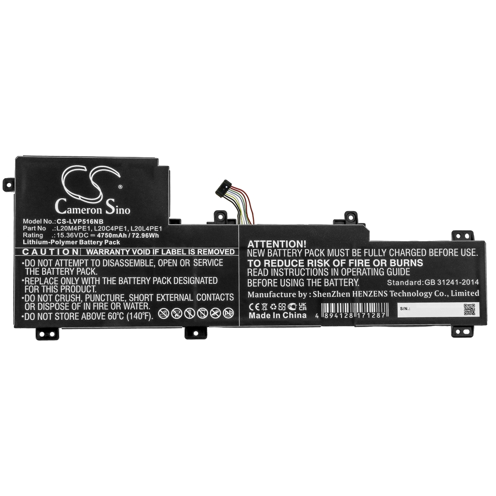 Notebook batterij Lenovo CS-LVP516NB