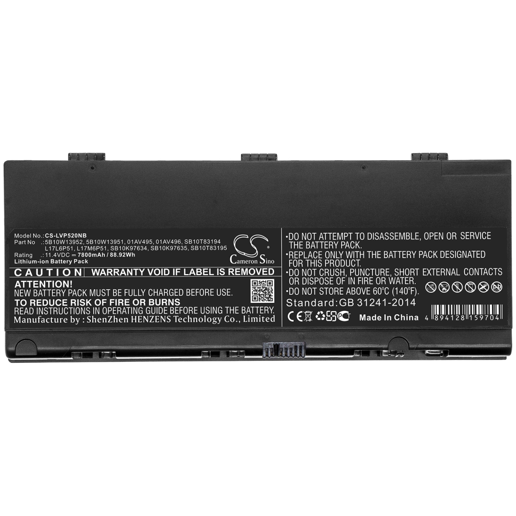 Notebook batterij Lenovo CS-LVP520NB