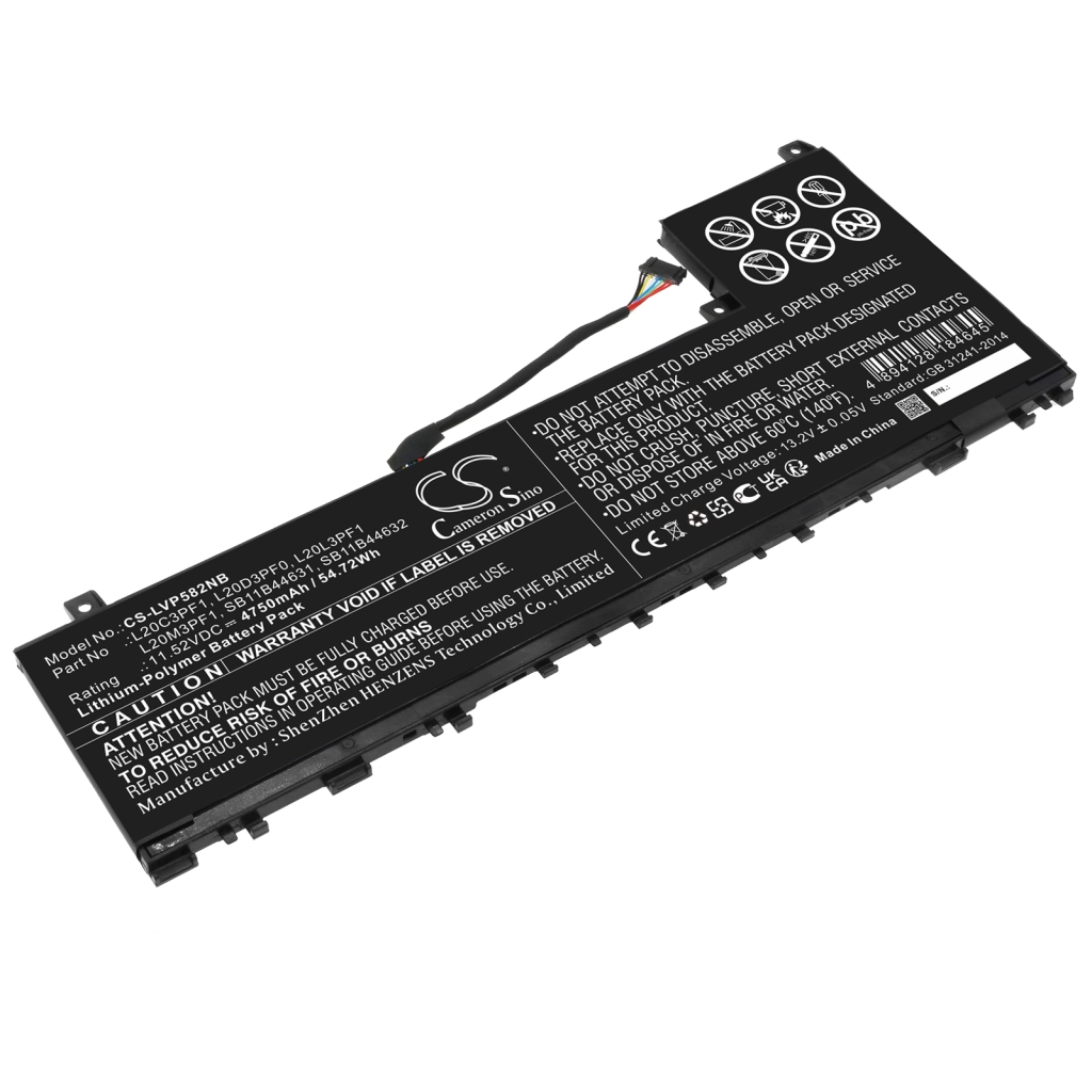 Notebook batterij Lenovo CS-LVP582NB