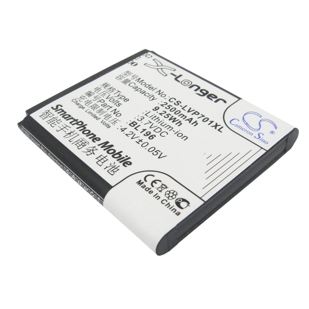 Batterij voor mobiele telefoon Lenovo CS-LVP701XL