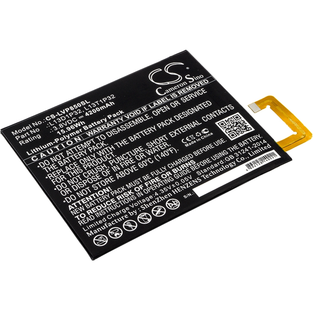 Tablet batterijen Lenovo CS-LVP850SL