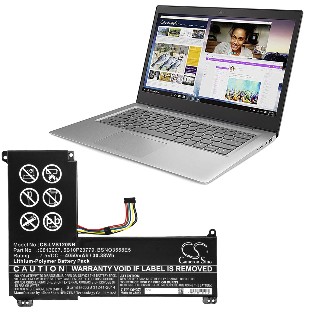 Notebook batterij Lenovo CS-LVS120NB