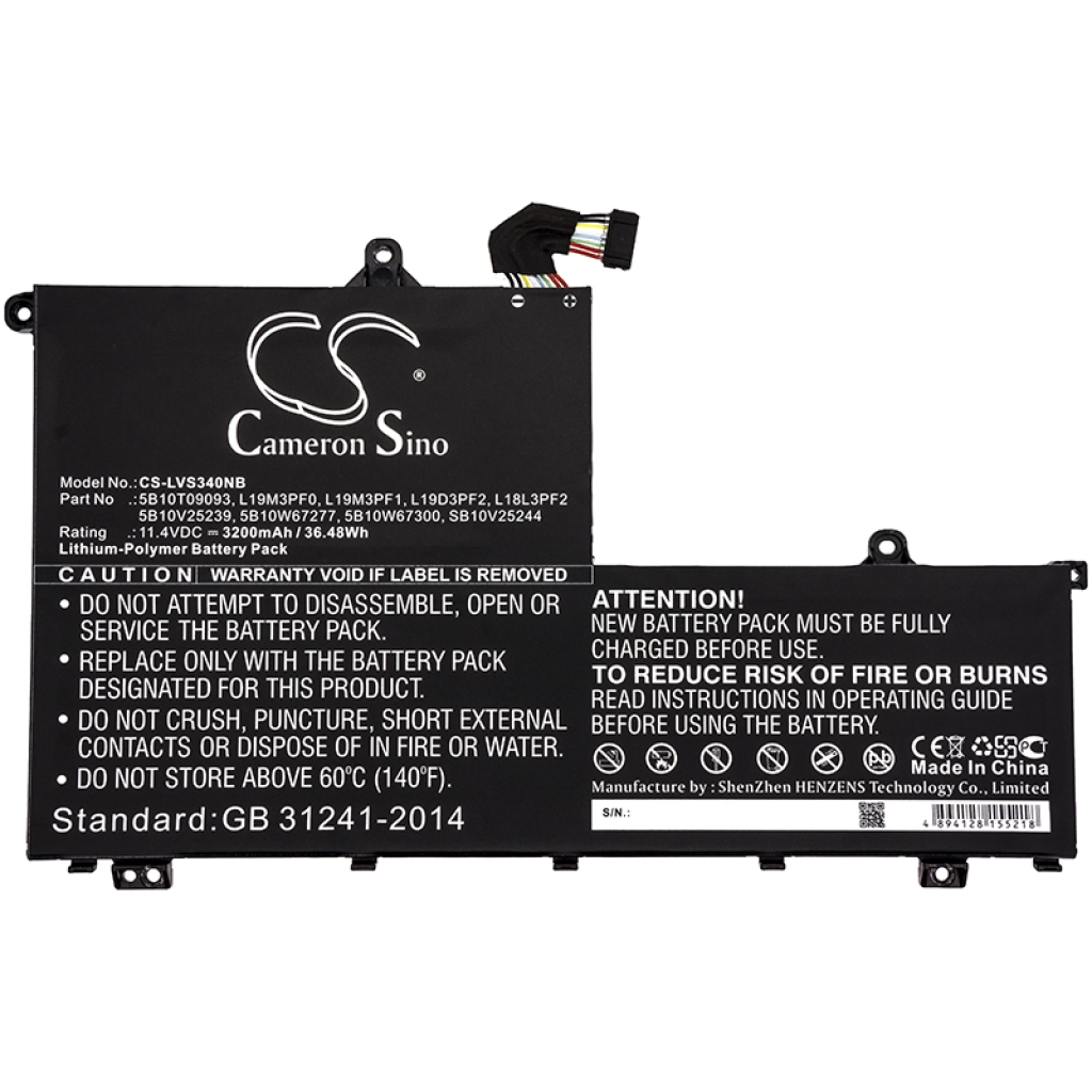 Batterijen Vervangt L19M3PF0