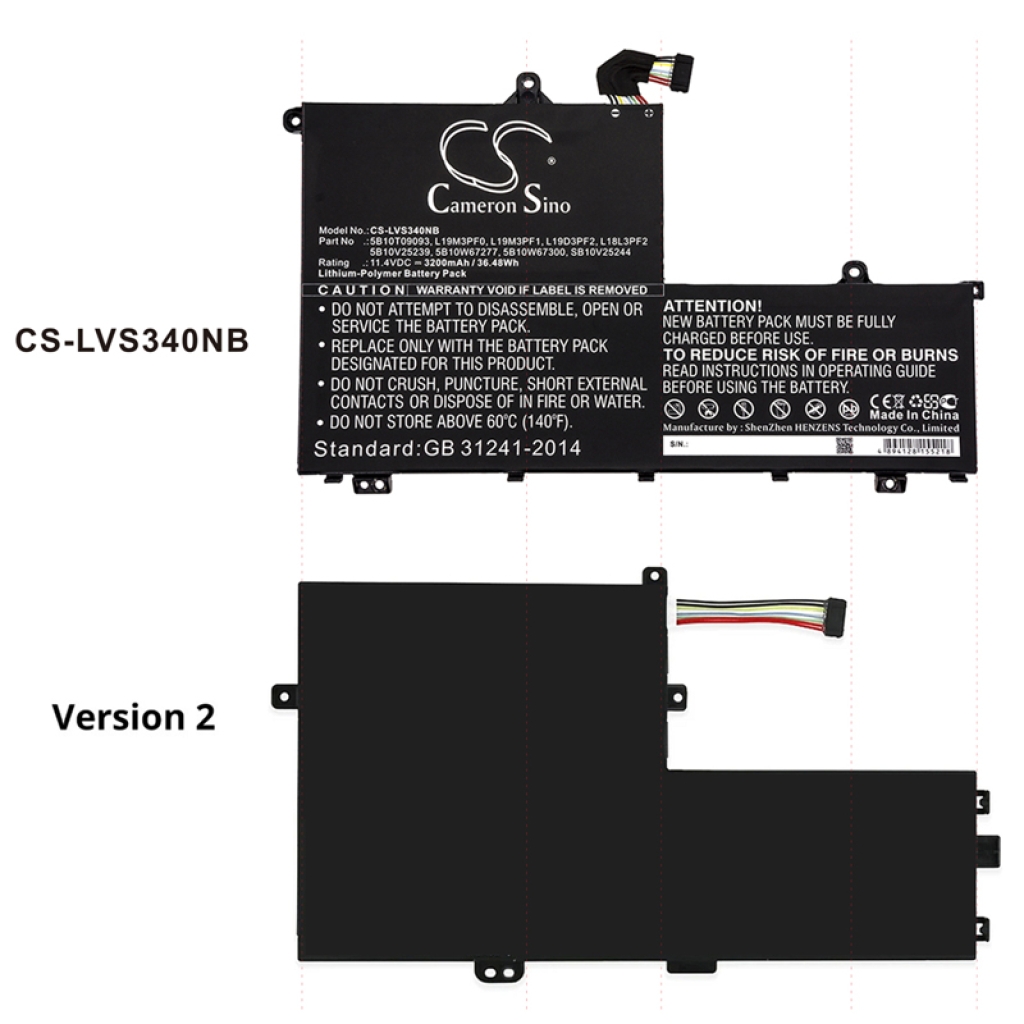 Batterijen Vervangt L19M3PF1