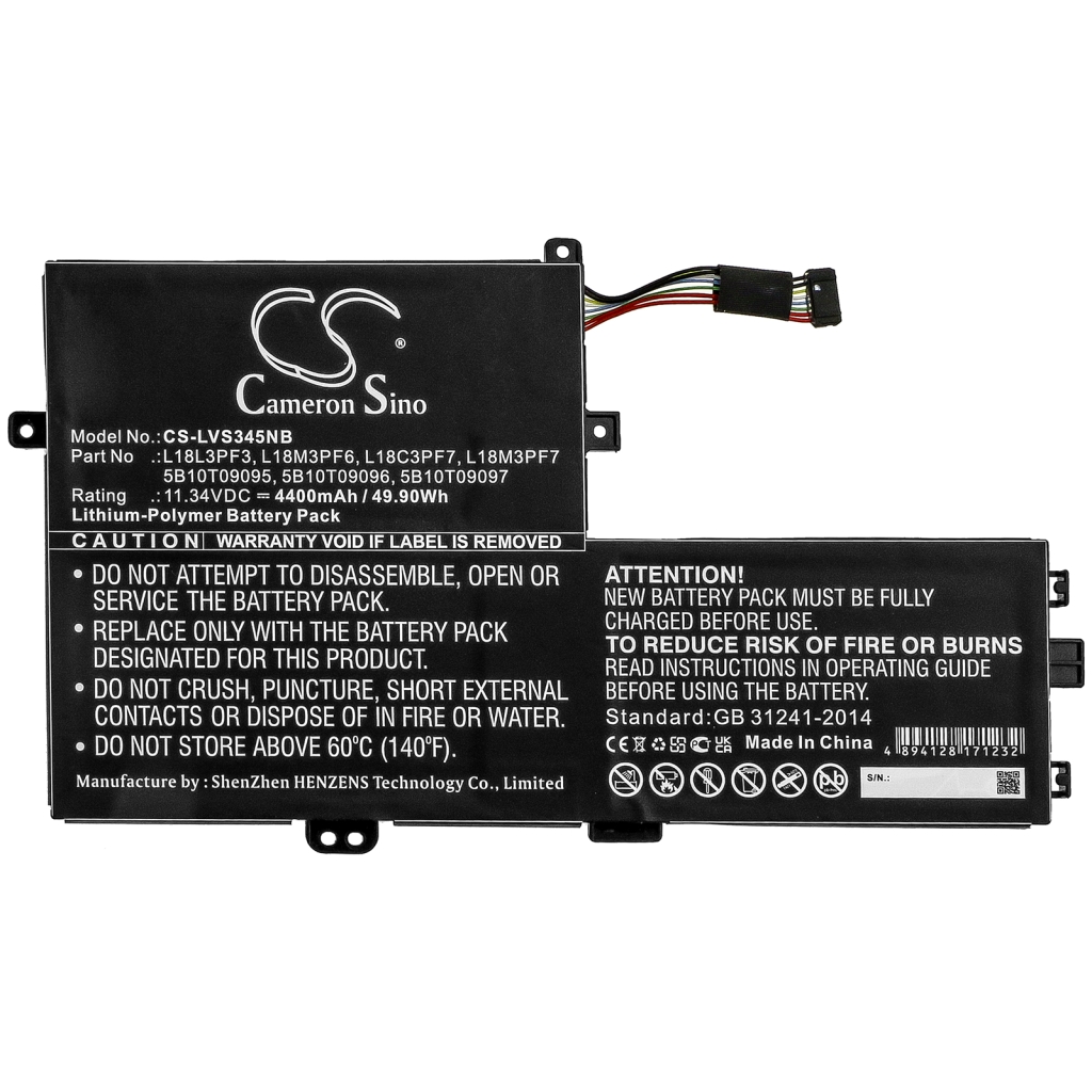 Notebook batterij Lenovo CS-LVS345NB