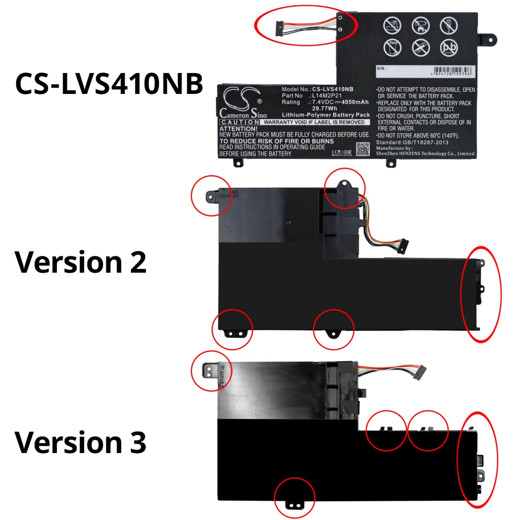 Notebook batterij Lenovo IdeaPad 720