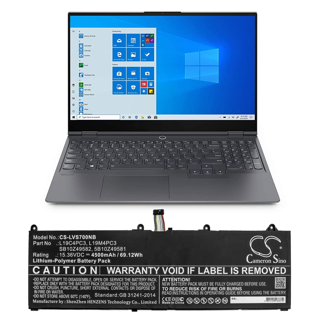 Notebook batterij Lenovo CS-LVS700NB