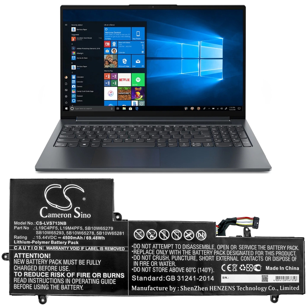 Notebook batterij Lenovo CS-LVS713NB