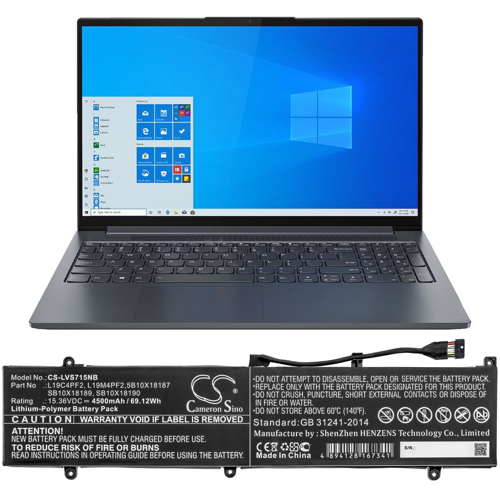 Notebook batterij Lenovo CS-LVS715NB