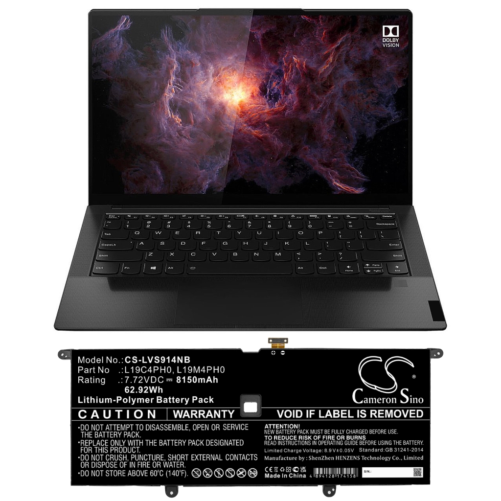 Notebook batterij Lenovo CS-LVS914NB