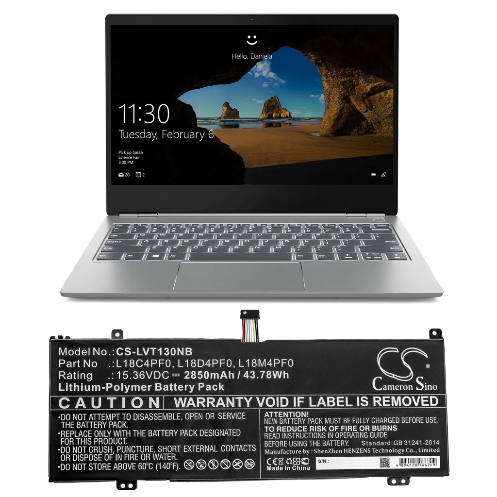 Notebook batterij Lenovo CS-LVT130NB