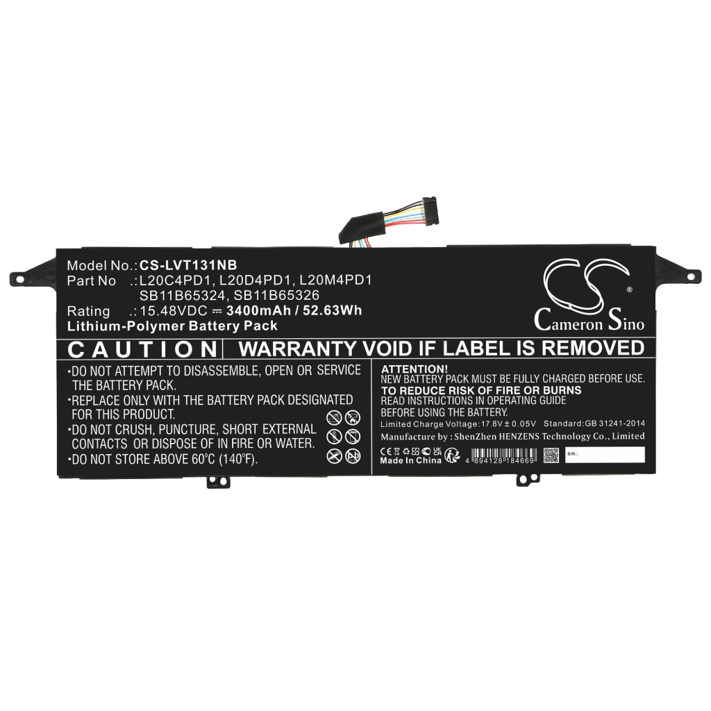 Notebook batterij Lenovo CS-LVT131NB