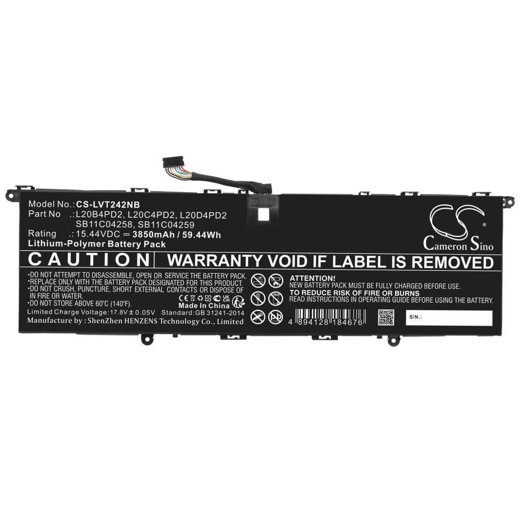 Notebook batterij Lenovo CS-LVT242NB