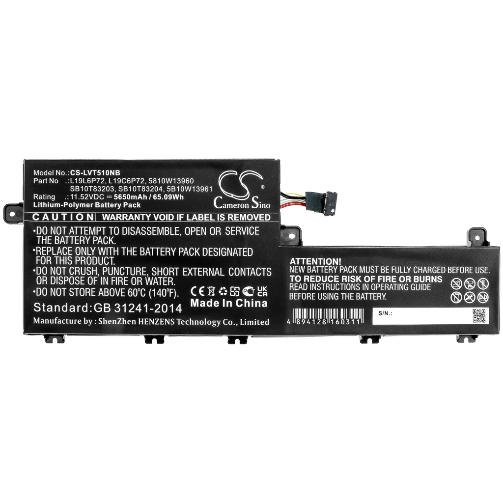 Batterijen Vervangt SB10T83204