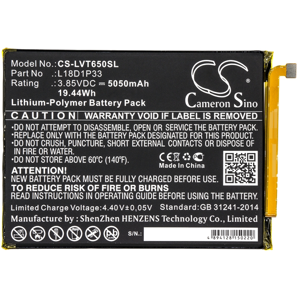 Tablet batterijen Lenovo CS-LVT650SL