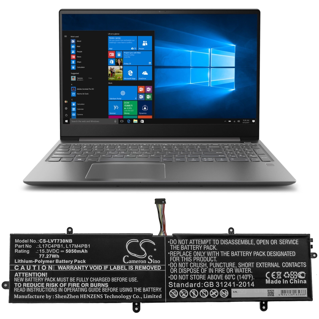 Notebook batterij Lenovo CS-LVT730NB