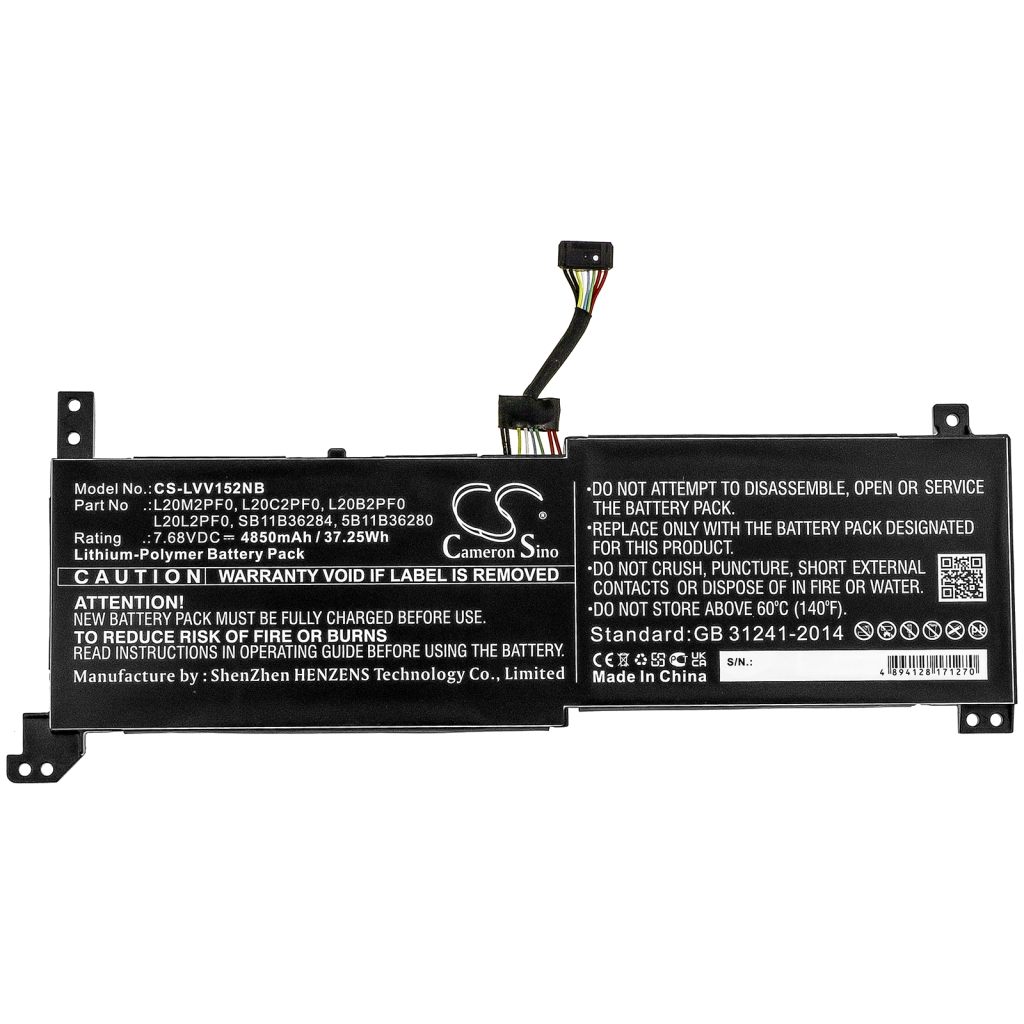 Batterijen Vervangt SB11B36284